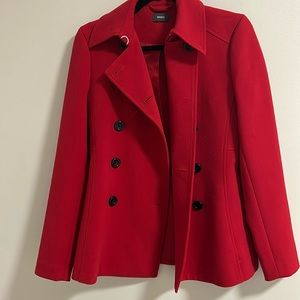 Woman’s red pea jacket small